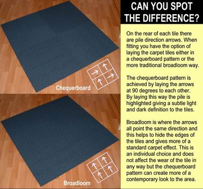 Lay Tiles Chequerboard or Broadloom?
